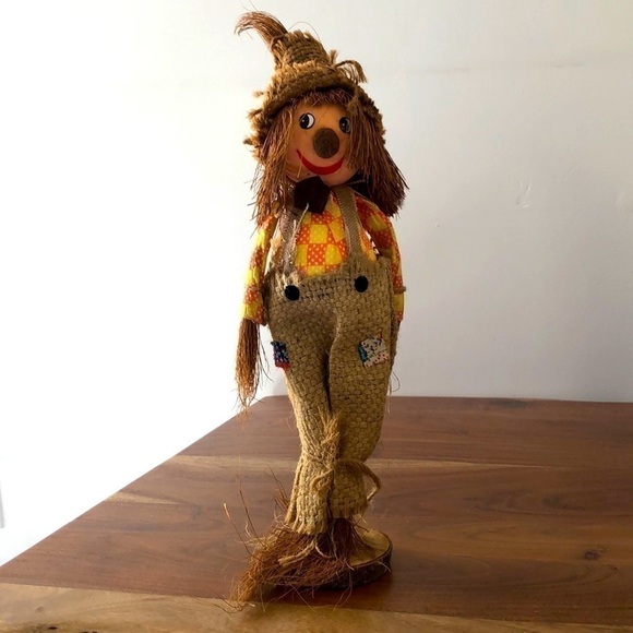 VINTAGE 70โs/80โs SCARECROW TABLETOP FIGURE - Picture 1 of 6